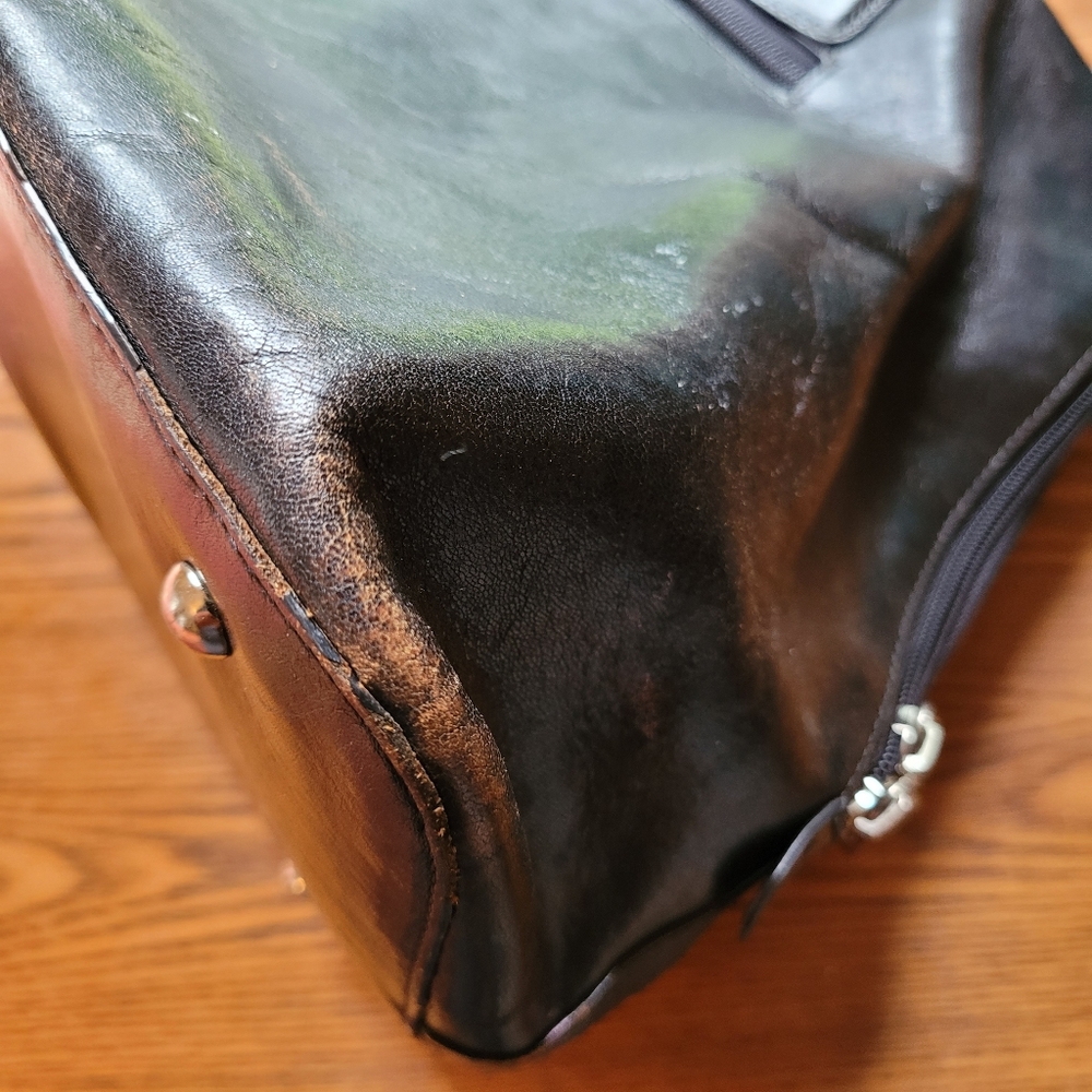 HOBO | BLACK LEATHER SATCHEL BAG - Picture 7 of 8